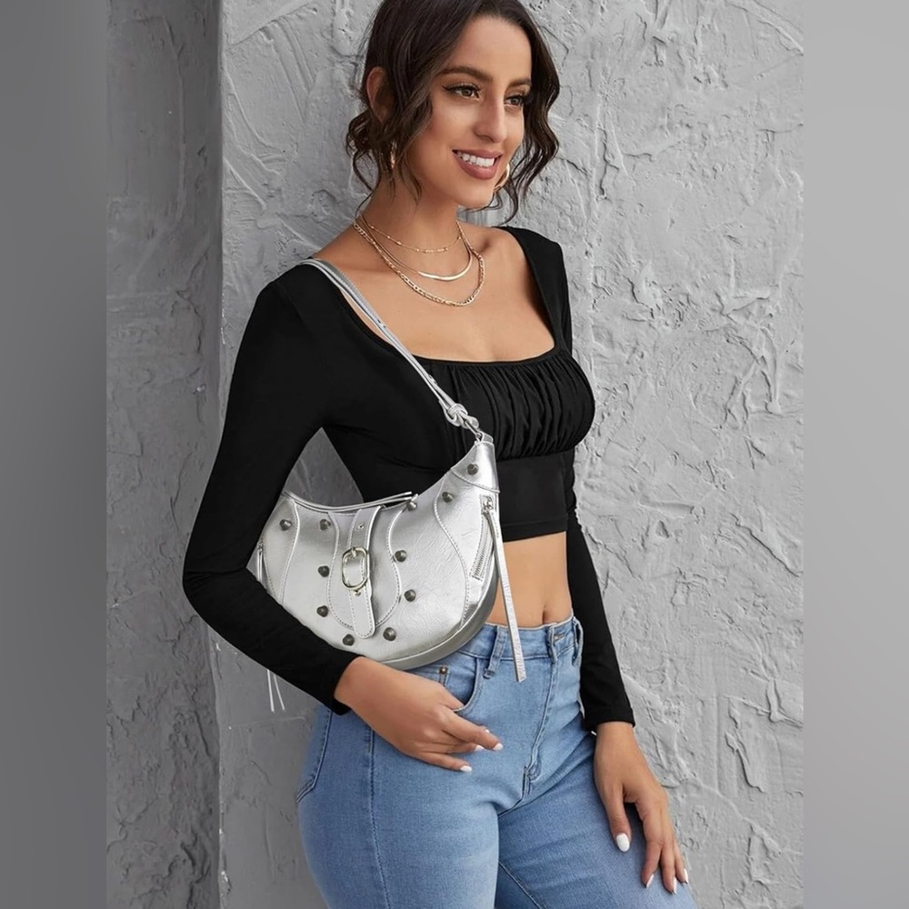 NWT Cluci Metallic Hono Bag